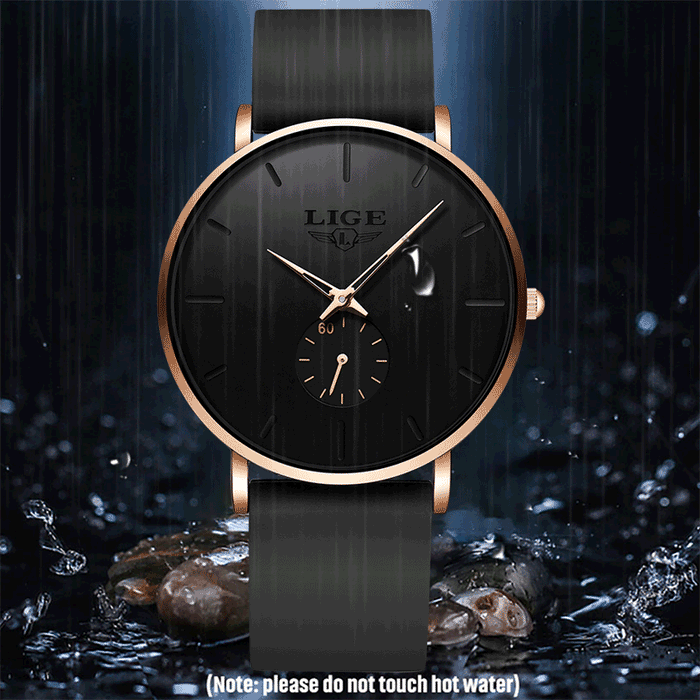 LIGE Men's Classic Quartz Watch | Ultra-thin | Waterproof 3ATM and scratch resistance surface | TUTT Exclusive - TUTT
