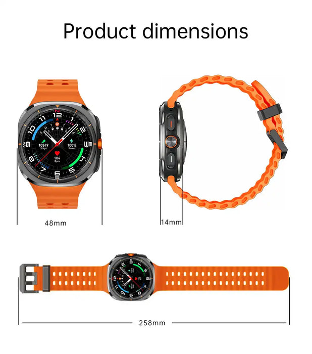 TUTT U8 Ultra 4G Android Smartwatch | AMOLED | GPS | Health & Connectivity Tools | 3GB+32GB | 180 Rotating Camera - TUTT