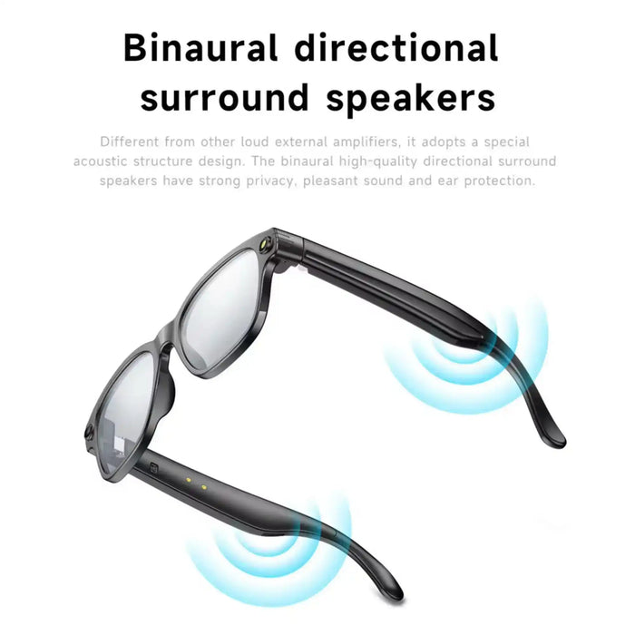 TUTT GS10 AI Smart Glasses | HD Camera + Voice Assistant + Real-Time Translation | Replaceable with Prescription Lenses - TUTT