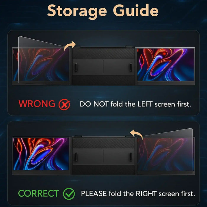 TUTT S8Ultra 14” Portable Monitor for Laptop | Single Cable Connection | Ultra Slim-Light | Plug & Play USB-C | Laptop Screen Extender for Mac/Win - TUTT