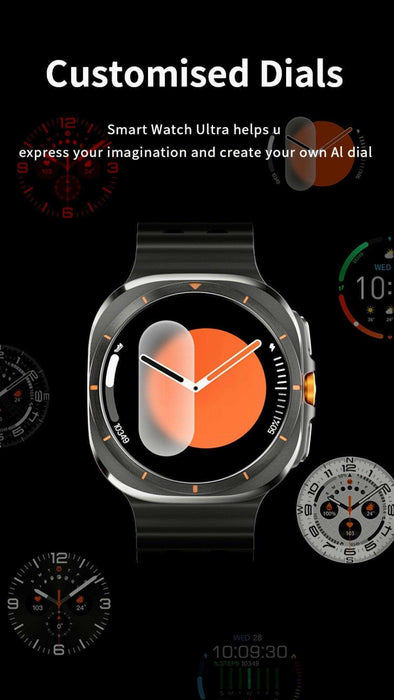 TUTT W7 Smart Watch for Men Women | 1.43” AMOLED Display | Advanced Fitness & Health Smartwatch - TUTT