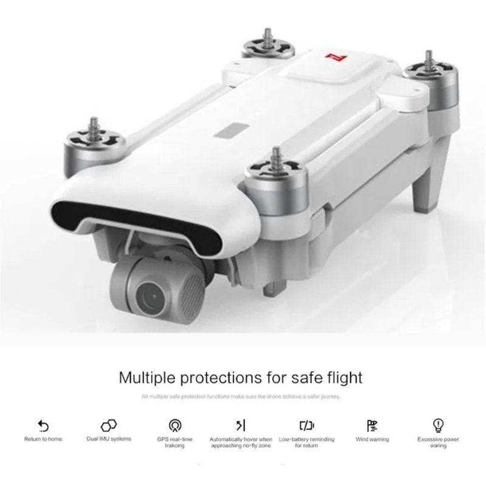 FIMI X8SE 2022 V2 Drone Camera Professional GPS 4K Foldable RC Quadcopter, 35-min Flight Time, 10km Video Transmission, Follow me, 3-Axis Gimbal (2 Batteries+Megaphone) 128GB TUTT - TUTT
