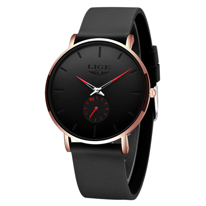 LIGE Men's Classic Quartz Watch | Ultra-thin | Waterproof 3ATM and scratch resistance surface | TUTT Exclusive - TUTT
