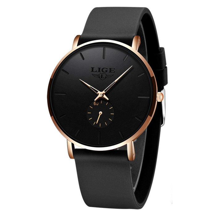 LIGE Men's Classic Quartz Watch | Ultra-thin | Waterproof 3ATM and scratch resistance surface | TUTT Exclusive - TUTT