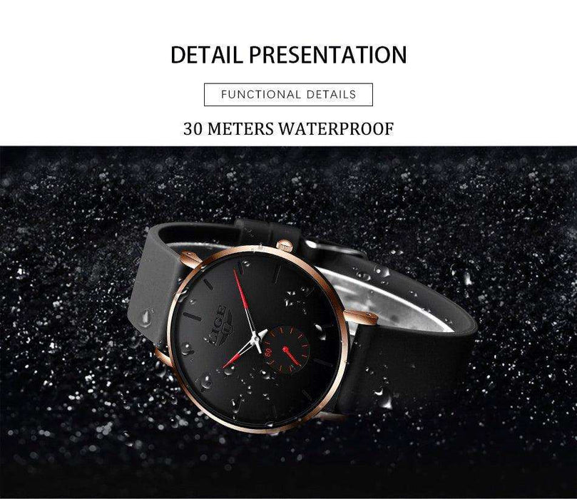 LIGE Men's Classic Quartz Watch | Ultra-thin | Waterproof 3ATM and scratch resistance surface | TUTT Exclusive - TUTT
