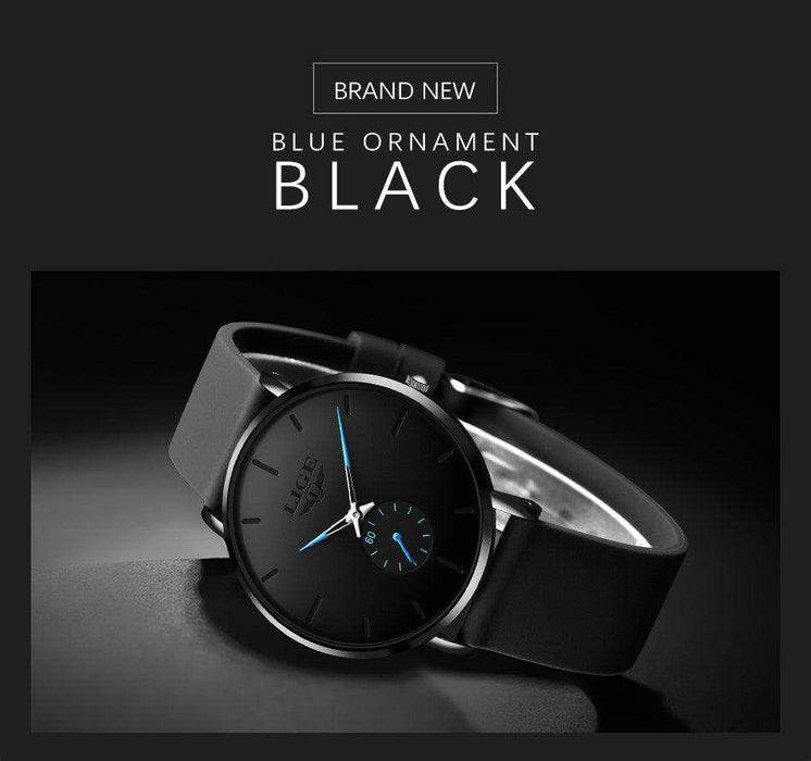LIGE Men's Classic Quartz Watch | Ultra-thin | Waterproof 3ATM and scratch resistance surface | TUTT Exclusive - TUTT