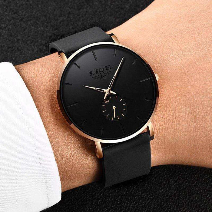 LIGE Men's Classic Quartz Watch | Ultra-thin | Waterproof 3ATM and scratch resistance surface | TUTT Exclusive - TUTT