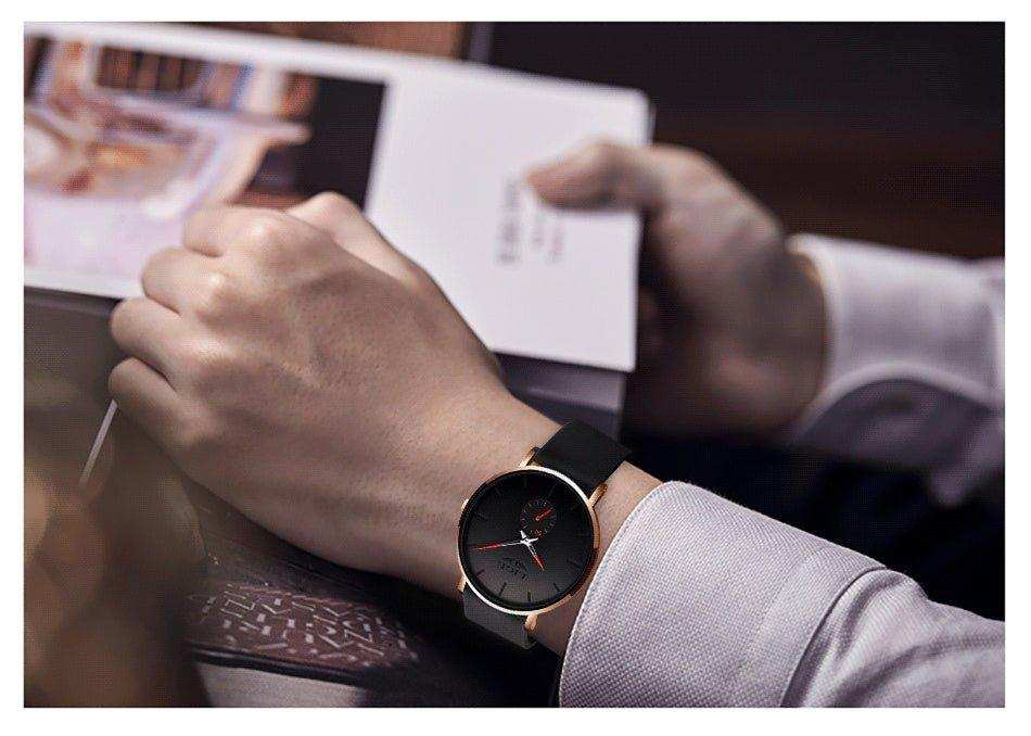 LIGE Men's Classic Quartz Watch | Ultra-thin | Waterproof 3ATM and scratch resistance surface | TUTT Exclusive - TUTT