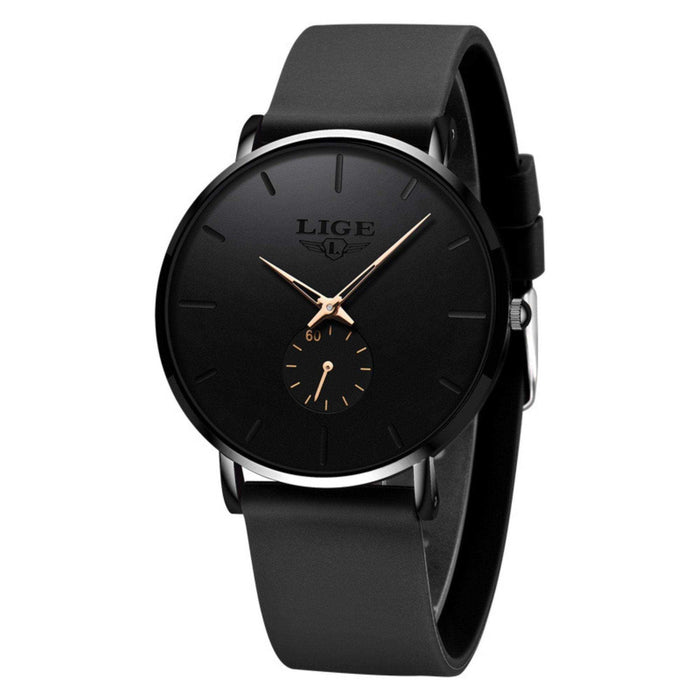 LIGE Men's Classic Quartz Watch | Ultra-thin | Waterproof 3ATM and scratch resistance surface | TUTT Exclusive - TUTT