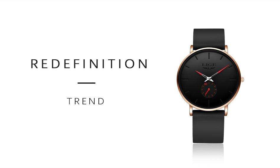 LIGE Men's Classic Quartz Watch | Ultra-thin | Waterproof 3ATM and scratch resistance surface | TUTT Exclusive - TUTT