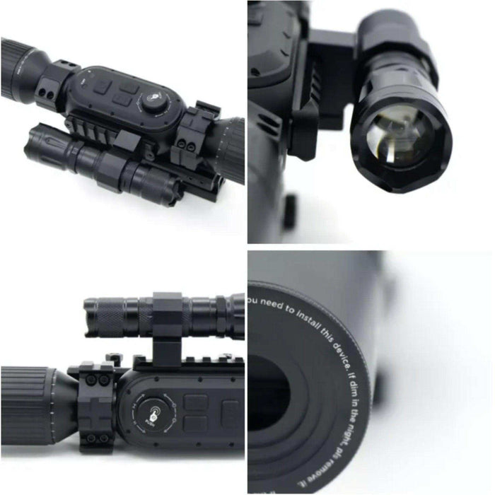 Tactical Night Vision Scope Monocular 3-24X Sony 4K Sensor Digital Day/Night WiFi iOS & Android - TUTT