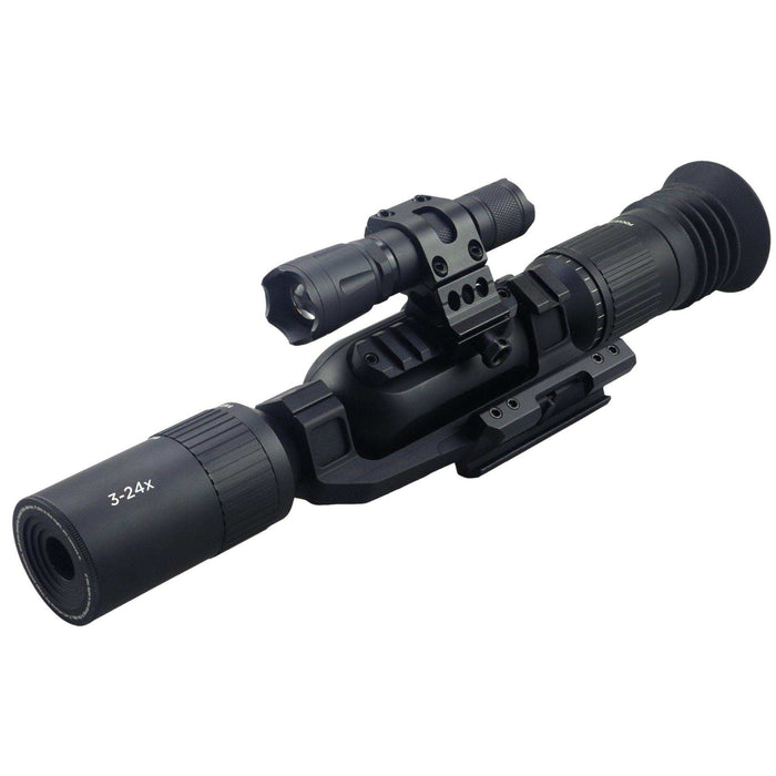 Tactical Night Vision Scope Monocular 3-24X Sony 4K Sensor Digital Day/Night WiFi iOS & Android - TUTT