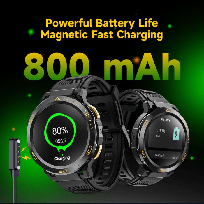 TUTT ZL1 Rugged Android AMOLED Smart Watch 4G GPS | 2MP HD Camera | IP68 1 ATM | 2GB-16GB ROM | Titanium Alloy - TUTT