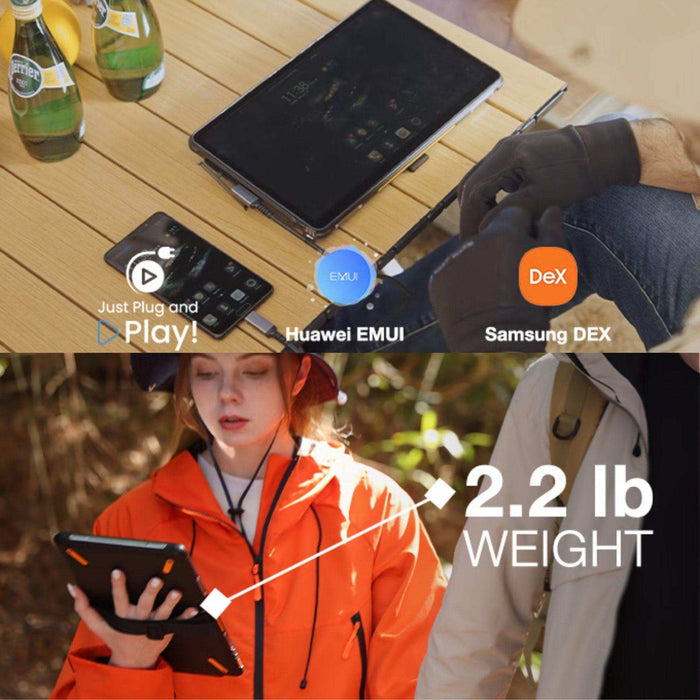 TUTT Rugged Portable Monitor 12” Touchscreen | 5000mAh Battery | Water & Drop Proof | Digital Photo Frame Mode | N1Pro - TUTT