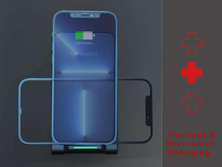TUTT 15W Wireless Foldable Charger Stand Pad Compatible with iPhone - TUTT