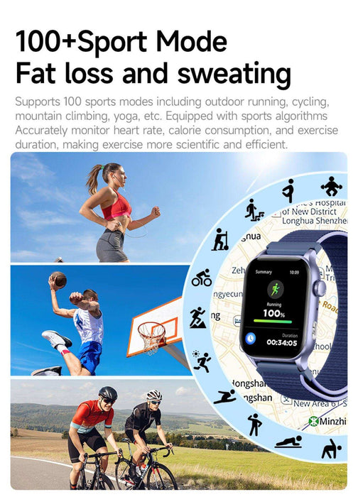 TUTT Smartwatch for Men Women 1.95” AMOLED Screen | Flashlight BT Call Health and Fitness Tracking | K8 Smart Watchht BT Call Health and Fitness Tracking | K8 Smart Watch - TUTT