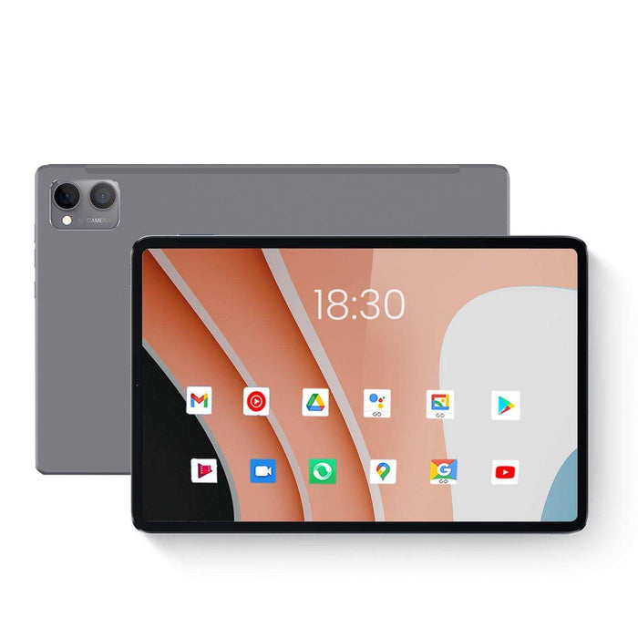 TUTT 2 in 1 P98 10.4” Tablet LTE 4G SIM card WiFi FHD Android 13 with Keyboard, Case, Stylus, 128GB +8GB RAM, 13/5MP Dual Camera Octa-Core | 128GB SanDisk Extreme 3-in-1 SD/TF Kit - TUTT