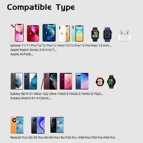 TUTT 3 in 1 Wireless Magnetic Foldable Charger Station Compatible with iPhone - TUTT