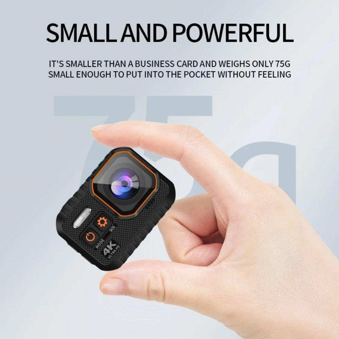 TUTT 4K 60fps 20MP Waterproof Action Camera Dash Cam 2” IPS Display IP68 Waterproof Underwater Wi-fi Motion Camera Hamlet Vlogging Hard Case 128GB SanDisk 3 in 1 SD/TF/Charging Kit - TUTT