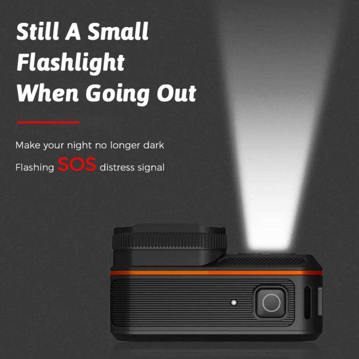 TUTT 4K 60fps 20MP Waterproof Action Camera Dash Cam 2” IPS Display IP68 Waterproof Underwater Wi-fi Motion Camera Hamlet Vlogging Hard Case 128GB SanDisk 3 in 1 SD/TF/Charging Kit - TUTT