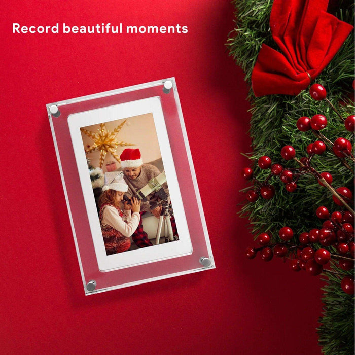 TUTT 7" and 10” Acrylic Digital Photo Frame | WiFi | IPS Touchscreen | 32GB Built-In Storage | Frameo App | SanDisk Extreme PRO® 64GB micro SD Card + Reader Kit - TUTT