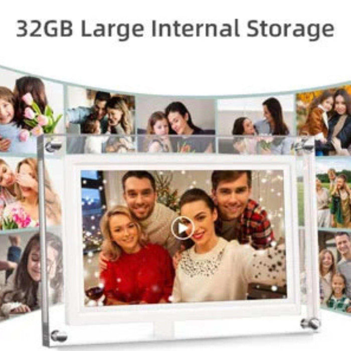 TUTT 7" and 10” Acrylic Digital Photo Frame | WiFi | IPS Touchscreen | 32GB Built-In Storage | Frameo App | SanDisk Extreme PRO® 64GB micro SD Card + Reader Kit - TUTT