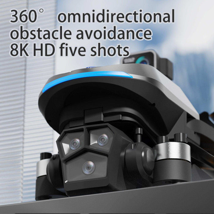 TUTT AE8 EVO 8K Professional GPS 5G Drone with Dual HD Camera 360 Optical Flow Laser Obstacle Avoidance 3-Axis Mechanical Gimbal & EIS Stabilization Intelligent Modes Brushless 2* Batteries 335gr - TUTT