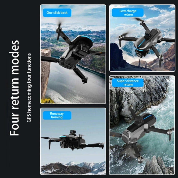 TUTT AE8 EVO 8K Professional GPS 5G Drone with Dual HD Camera 360 Optical Flow Laser Obstacle Avoidance 3-Axis Mechanical Gimbal & EIS Stabilization Intelligent Modes Brushless 2* Batteries 335gr - TUTT