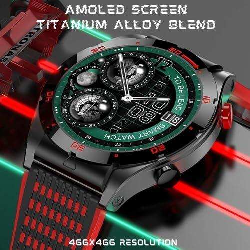 TUTT Sport Smartwatch AMOLED Screen Titanium Alloy BT Call AI Voice | Activity Fitness Tracker Smart Watch for Men Women - TUTT