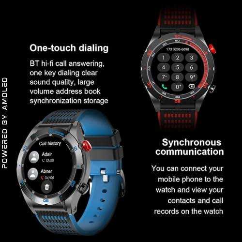 TUTT Sport Smartwatch AMOLED Screen Titanium Alloy BT Call AI Voice | Activity Fitness Tracker Smart Watch for Men Women - TUTT