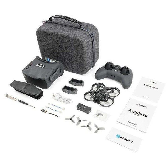 Aquila16 BETAFPV Brushless Quadcopter with Goggles Fly Indoor and Outdoor 3 speeds with SLOW/MID/FAST. With Turtle Mode Full Combo With 2 Batteries - TUTT