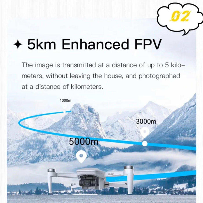 C-FLY Faith Mini 2 (Upgraded) GPS 5G 5KM WIFI FPV with 4K 30fps 20MP Camera 3-Axis Brushless Gimbal 32mins Flight Time 249g Foldable RC Drone Quadcopter RTF - TUTT