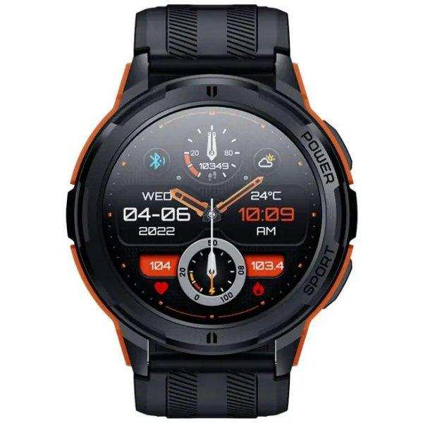 TUTT Smartwatch for Men | 1 ATM 10 Meter Depth AMOLED screen | 410mah Long Battery Life Fitness Health Tracking Smart Watch Military Rugged C25 - TUTT