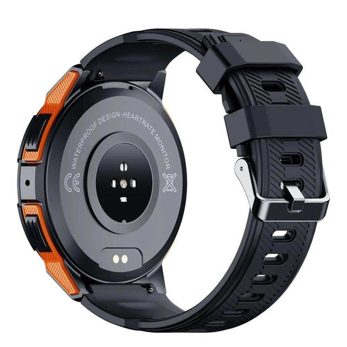 TUTT Smartwatch for Men | 1 ATM 10 Meter Depth AMOLED screen | 410mah Long Battery Life Fitness Health Tracking Smart Watch Military Rugged C25 - TUTT