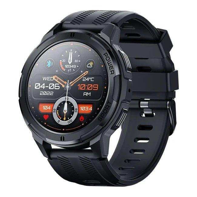 TUTT C25 Military Rugged AMOLED screen 1.43” Smart Watch 1 ATM 10 Meter Depth | Cold & Hot Temperature Dust & Drop Resistance 410mah Long Battery Life Health and Fitness Smartwatch - TUTT