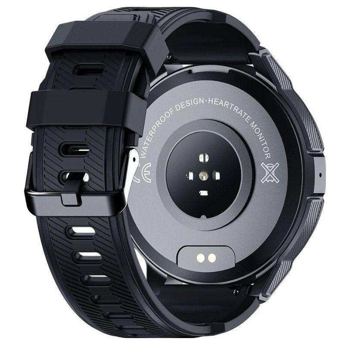 TUTT Smartwatch for Men | 1 ATM 10 Meter Depth AMOLED screen | 410mah Long Battery Life Fitness Health Tracking Smart Watch Military Rugged C25 - TUTT