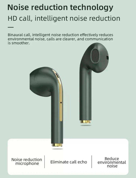 TUTT Classic Wireless Earbuds, Mini Bluetooth 5.3 Headphones HiFi Stereo, Wireless Earphones with ENC Noise Cancelling Mic, Touch Control, Type-C Charging, IPX7 Waterproof in Ear - TUTT