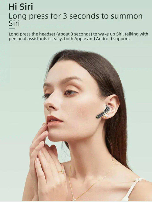 TUTT Classic Wireless Earbuds, Mini Bluetooth 5.3 Headphones HiFi Stereo, Wireless Earphones with ENC Noise Cancelling Mic, Touch Control, Type-C Charging, IPX7 Waterproof in Ear - TUTT