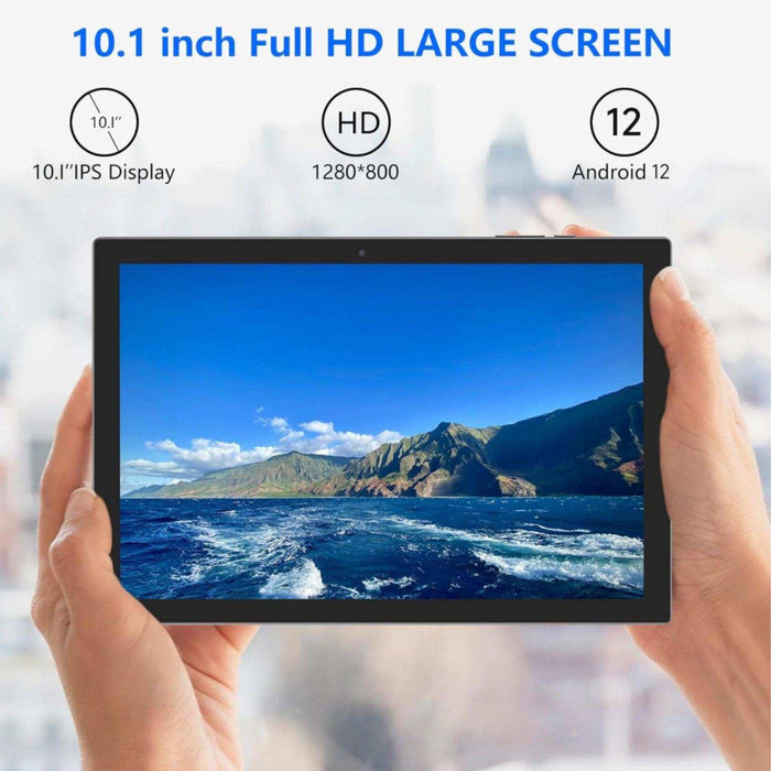 TUTT 10” Tablet Android 13 Keyboard, Mouse, Case, Stylus, 128GB ROM+12GB RAM | Dual Camera CP20 128GB SanDisk - TUTT