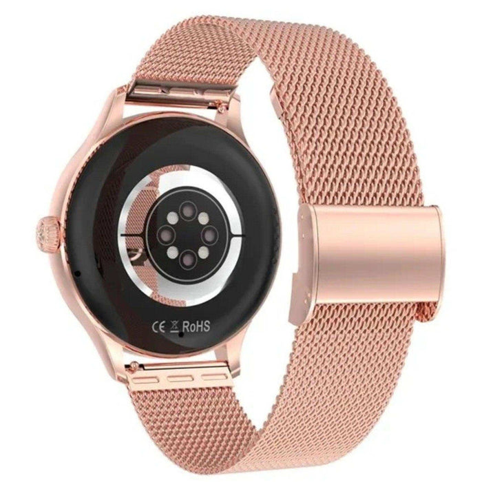 TUTT DT Women Diamond AMOLED Screen SmartWatch for Ladies Reloj Inteligente Fitness Sport Health Smart Watch Steel Straps - TUTT