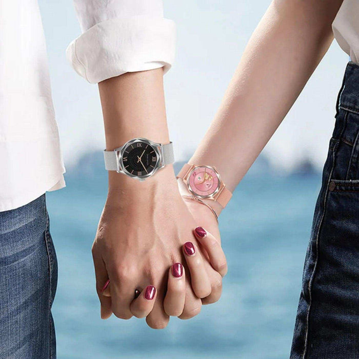 TUTT DT Women Diamond AMOLED Screen SmartWatch for Ladies Reloj Inteligente Fitness Sport Health Smart Watch Steel Straps - TUTT