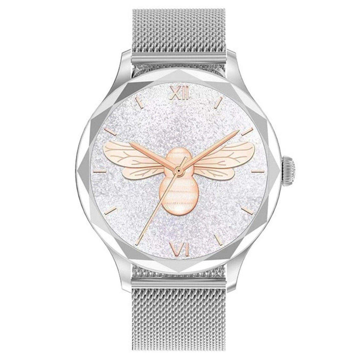 TUTT DT Women Diamond AMOLED Screen SmartWatch for Ladies Reloj Inteligente Fitness Sport Health Smart Watch Steel Straps - TUTT