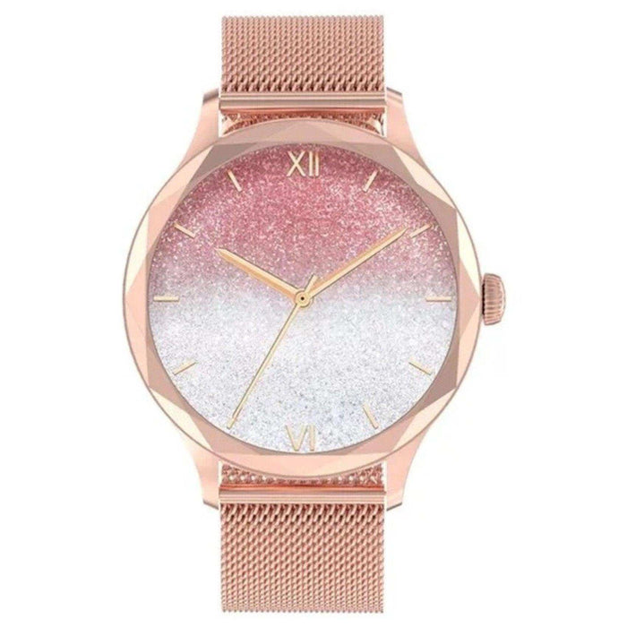 TUTT DT Women Diamond AMOLED Screen SmartWatch for Ladies Reloj Inteligente Fitness Sport Health Smart Watch Steel Straps - TUTT
