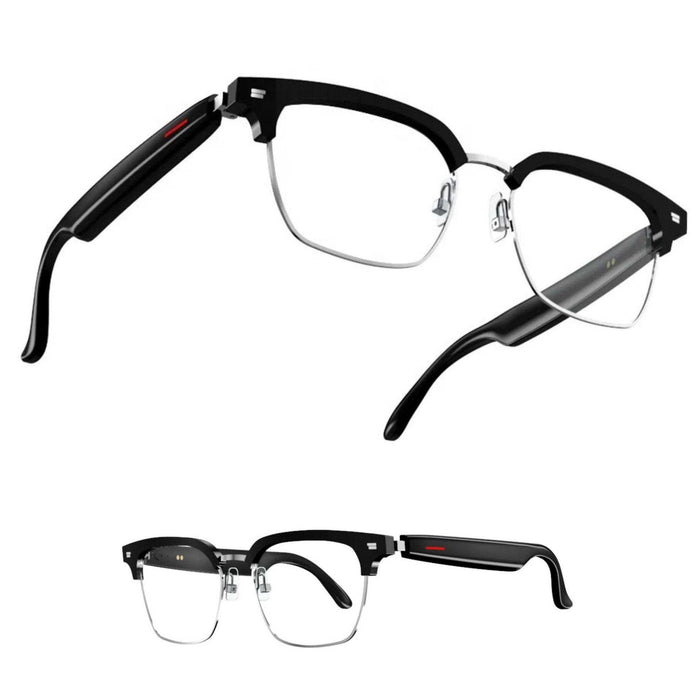 TUTT Bluetooth Smart Glasses Anti-Blue Ray UV | Wireless Call & Music AI Voice & Camera Control Sunglasses | E13 Test Kit | Replaceable With Prescription - TUTT