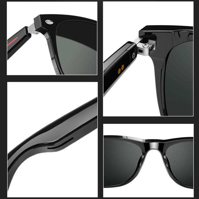 TUTT Bluetooth Smart Sunglasses | AI Voice Assistance Call & Music & Camera Control | HD UV Protection Anti Blue Ray | E13 Test Kit Gift - TUTT