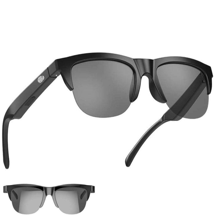 TUTT F6 Bluetooth Smart Sunglasses | Microphone | TR90 Frame | HD UV Protection Wireless Call & Music | Anti Blue Ray | Touch Control | Blue Ray Test Kit | Gift for Men Women - TUTT