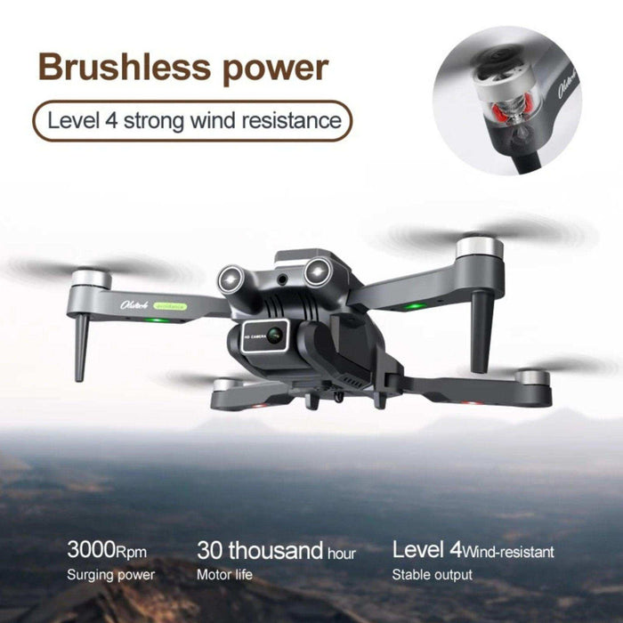 TUTT H25 4K HD GPS Mini Drone for Foldable RC Quadcopter, 5G Transmission 20 Flight Time, Brushless Motor, Auto return, Follow & Orbit & Pointway Intelligence 3D Flip Modes 2* Batt - TUTT