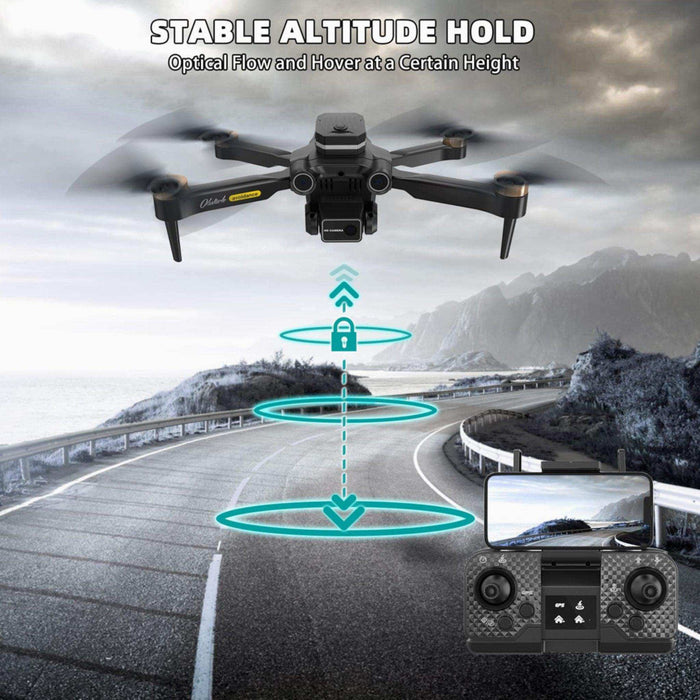 TUTT H25 4K HD GPS Mini Drone for Foldable RC Quadcopter, 5G Transmission 20 Flight Time, Brushless Motor, Auto return, Follow & Orbit & Pointway Intelligence 3D Flip Modes 2* Batt - TUTT