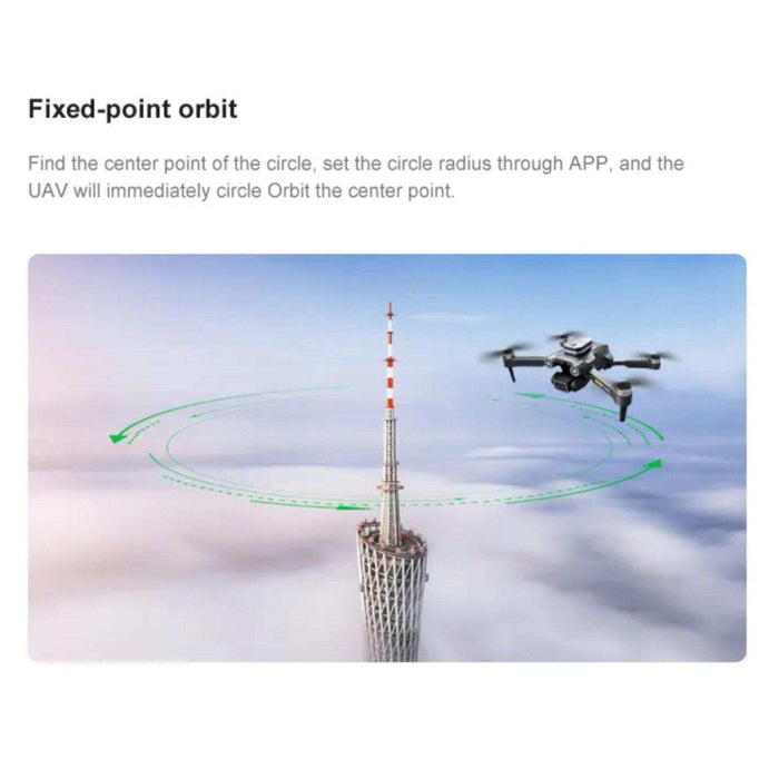 TUTT H25 4K HD GPS Mini Drone for Foldable RC Quadcopter, 5G Transmission 20 Flight Time, Brushless Motor, Auto return, Follow & Orbit & Pointway Intelligence 3D Flip Modes 2* Batt - TUTT