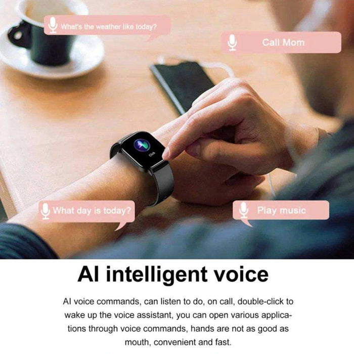 TUTT Classic Smartwatch AMOLED 2.04” Screen | GPS Exercise SpO2 Stress & Sleep Monitoring Calorie & Activity Tracker IP67 Men Women Smart Watch Two Straps Steel+ Rubber H6 - TUTT